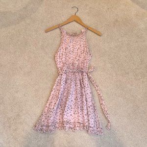 Abercrombie & Fitch Floral Spaghetti Strap Halter Dress XS